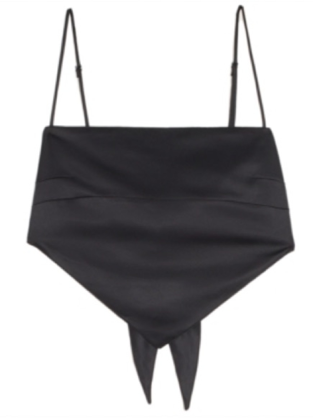 Black Bandana-Style Top